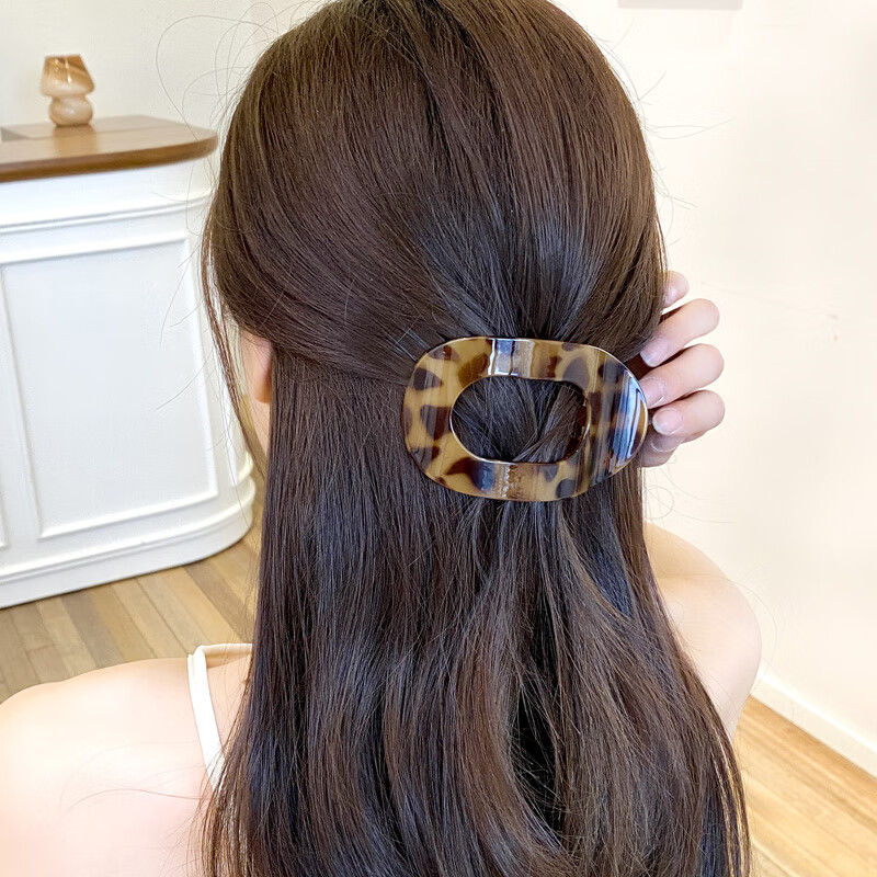 Dongyi Premium Hair Clip for Women High-End Back Hair Bun Claw Clip Wide Hair Accessory Luxury Hairpin Qixi Valentine's Day Gift 4
