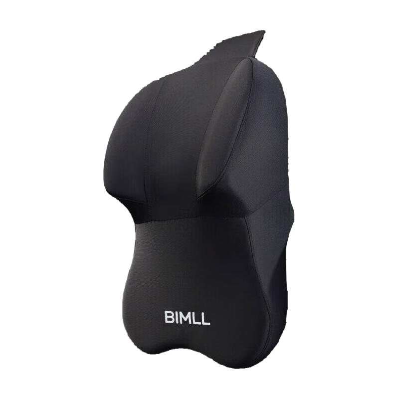 BIMLL Car Headrest And Lumbar Support, Aviation-Grade Automotive Seat Neck Pillow, Car Cushion, Backrest Pad, Extra Large And Thick