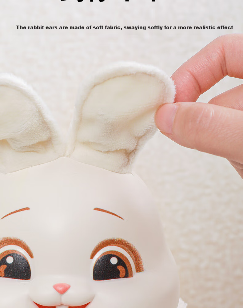 Dimoarch Electric Singing And Dancing Rabbit Toy for Babies, Educational Head-Lifting Practice Training Electric Toy for Infants And Childre 14