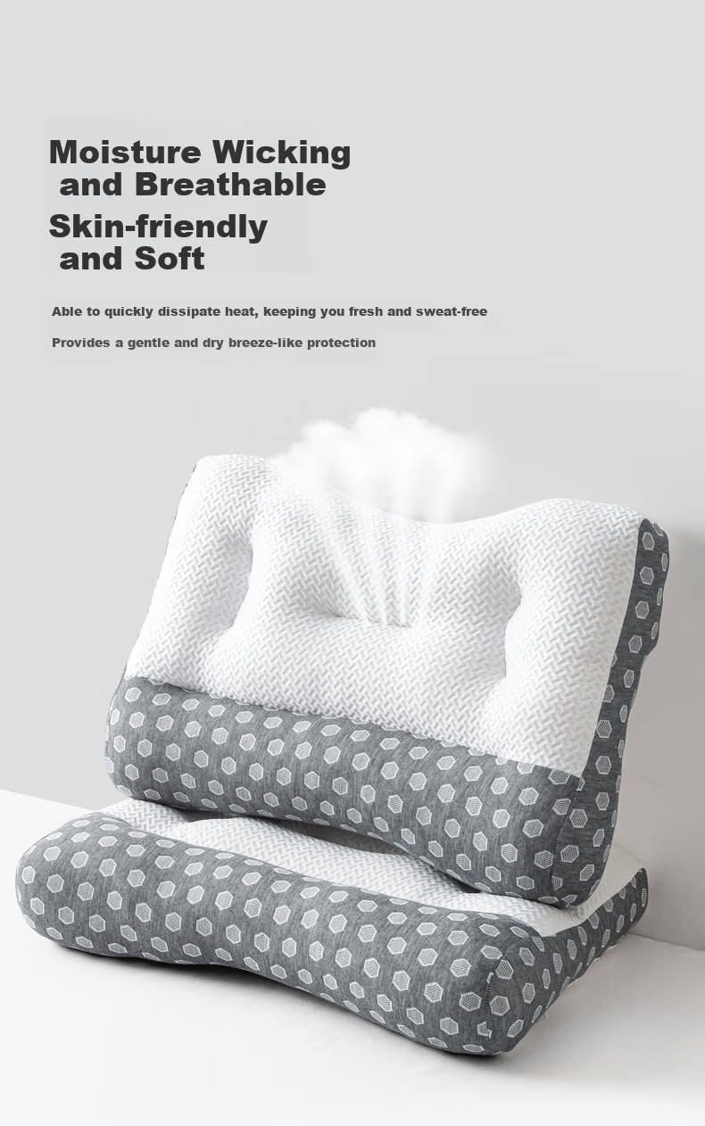 CROWN Pillow, Cervical Spine Protection, Deep Sleep Pillowcase, Adult Men's Sleeping Pillow, Specialized for Sleeping, Non-Sagging, Hotel Use, One Pair for Two 5
