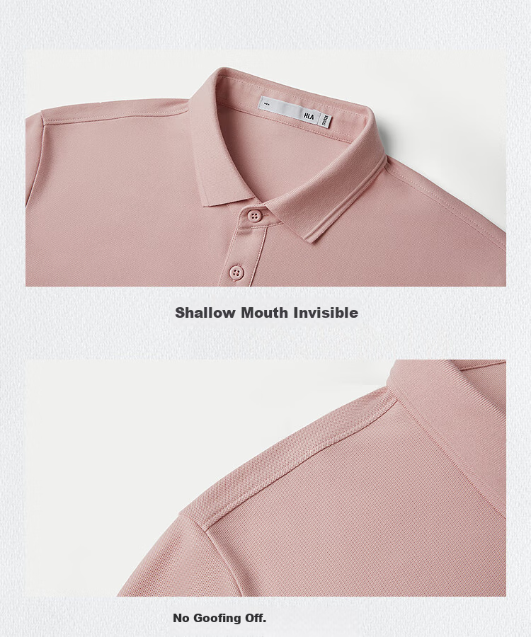 HLA Short-Sleeve Polo Shirt for Men, Chinese Dragon Cool Breathable Short-Sleeve Shirt for Men in Summer 14