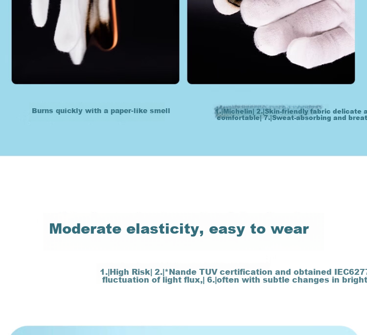 Mici White Gloves, Etiquette Gloves, Pure Cotton Work Gloves, White, for Military Parades, Antiques Display, Equestrian And Traffic Etiquette Gloves, Driving Gloves 6