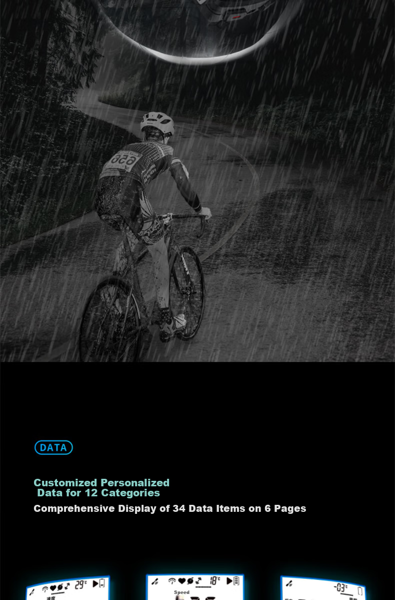 Blackbird BB20 Bike Computer, GPS Wireless Smart Odometer, Mountain And Road Bicycle, Large Screen, Waterproof Cycling Equipment 9