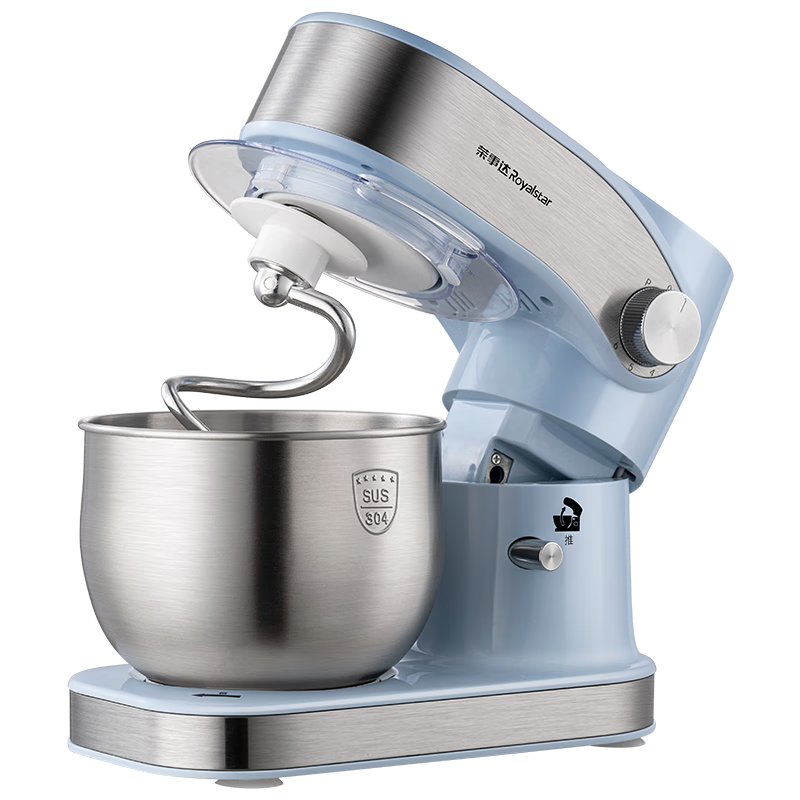 Royalstar Kitchen Machine, Home Dough Mixer, Multifunctional Kneading Machine, Small Automatic Cream Bread Mixer, Blender, Food Processor, Fast Dough Release, 3 Liters, RM600Z