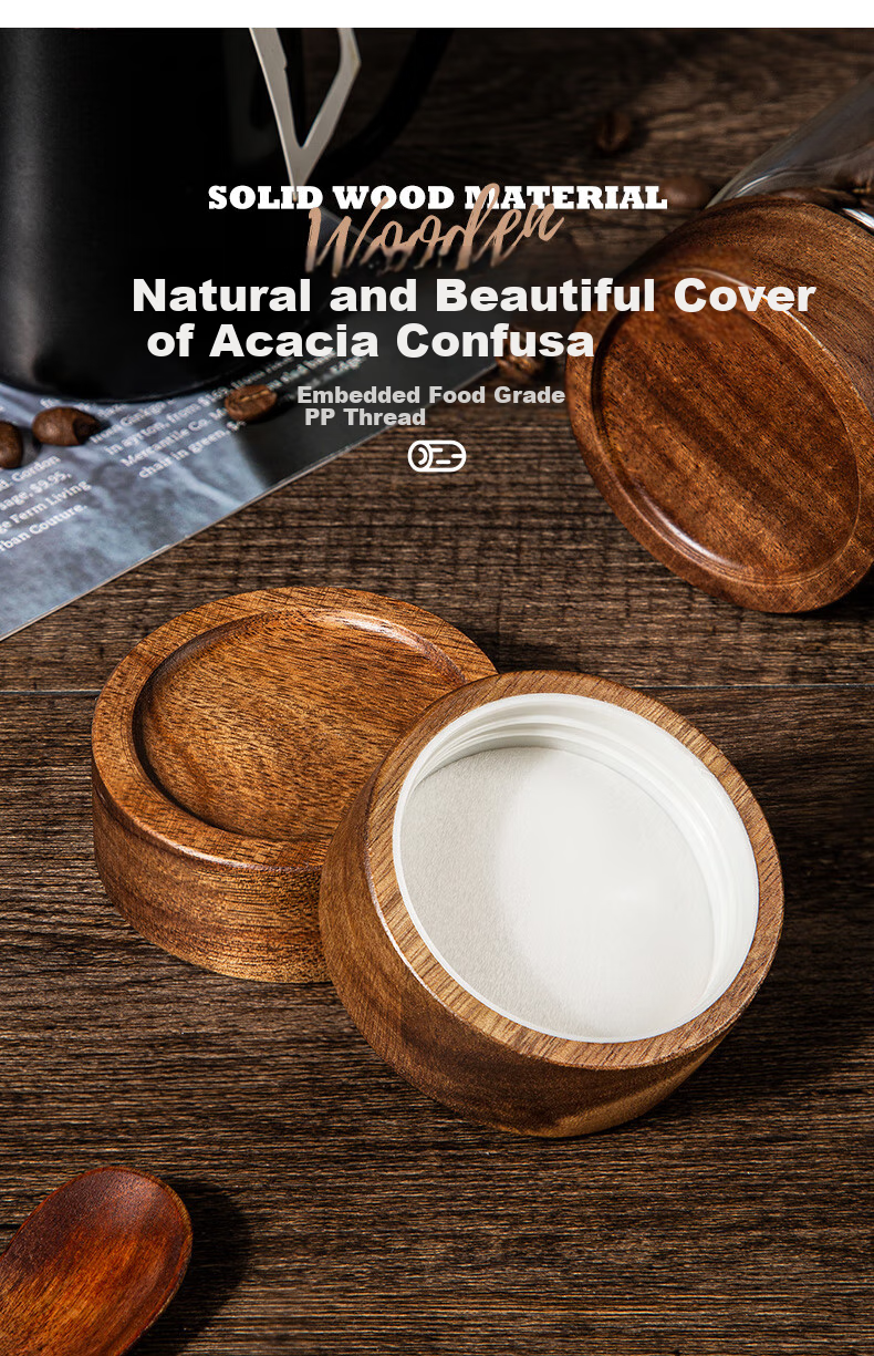 Newair Glass Coffee Grounds Airtight Container, Coffee Bean Storage Jar, Mini Portable Food-Grade Tea Storage Container 6
