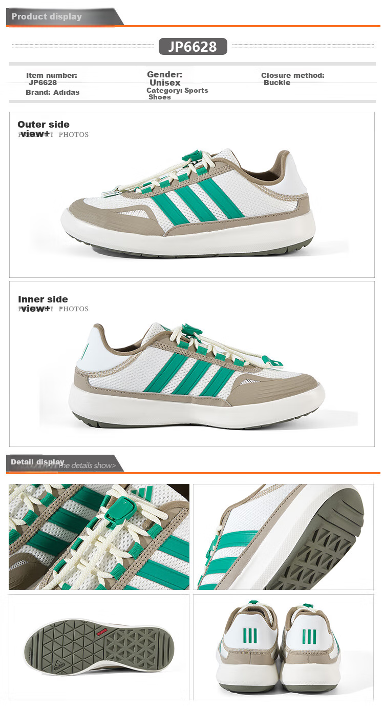 Adidas Men's And Women's Shoes, Autumn Outdoor River Tracing Shoes, Slip-On Mesh Breathable Casual Shoes, Water Sports Walking Shoes, Size 40.5 2