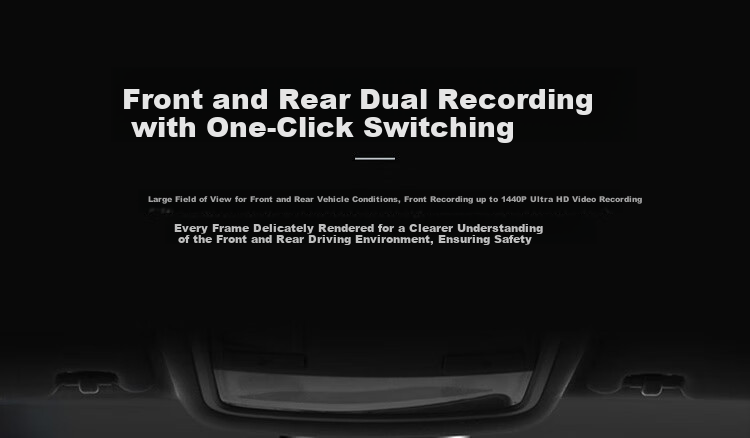 JADO D680S Dash Cam, High-Definition 1440P Ultra-Clear Night Vision, Enhanced Streaming Media, Front And Rear Dual Recording, 2K Reverse Camera 5