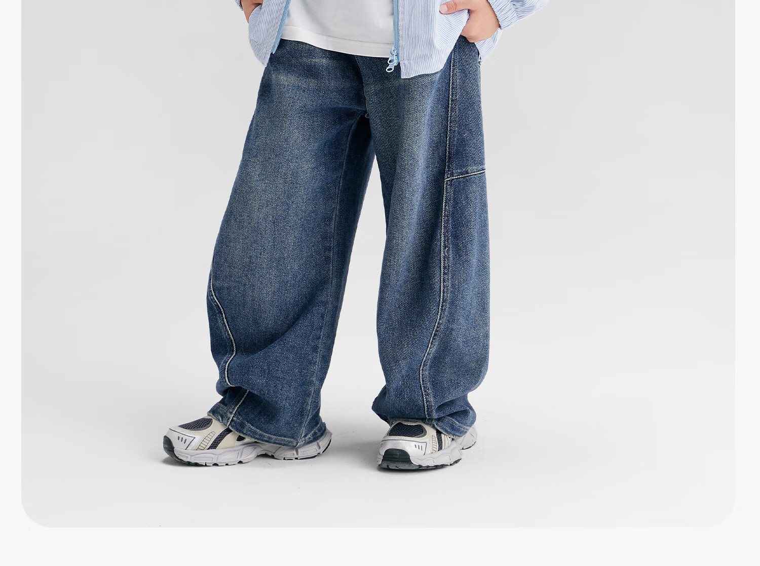 Zuoxi Boys' Shirt, 2026 New Style Children's Jacket, Thin Boys' Zipper Shirt, Long-Sleeve Spring Wear, Blue, Size 110 23
