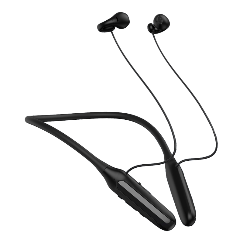 OKSJ [Neck Clip Bluetooth Headphones] Wireless Ear Clip Neck Strap Noise-Cancelling Sports Headphones for Xiaomi/Apple Phones, Waterproof for Running And Gaming