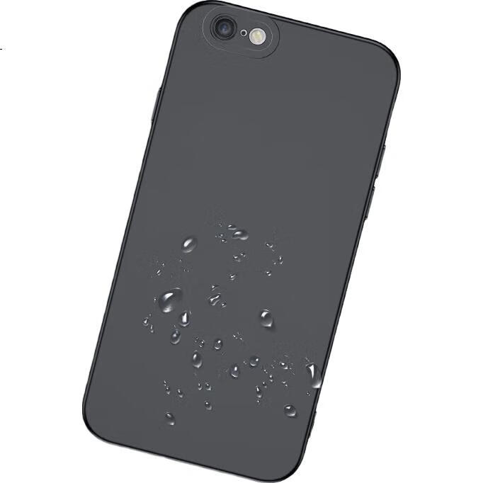 Чехол для iPhone 6S Plus/6 Plus HOLDZU Angel Eyes, силиконовый, противоударный, с полной защитой камеры, тонкий матовый чехол для мужчин и женщин - графитовый черный