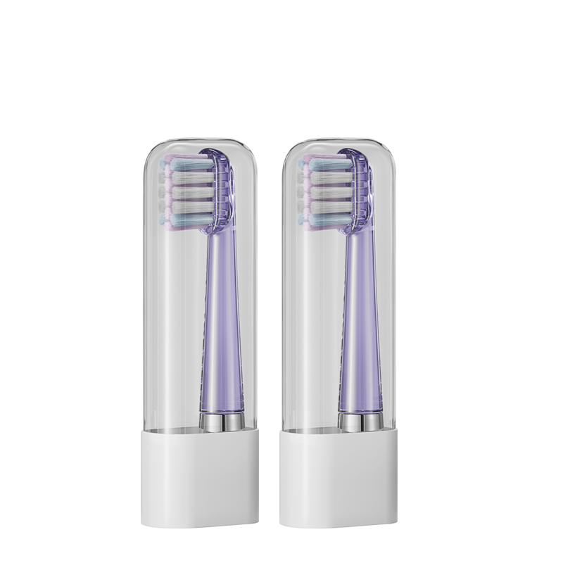 JIMOK Space Capsule Electric Toothbrush J6 Replacement Brush Heads 2-Pack Space Silver (Standard)