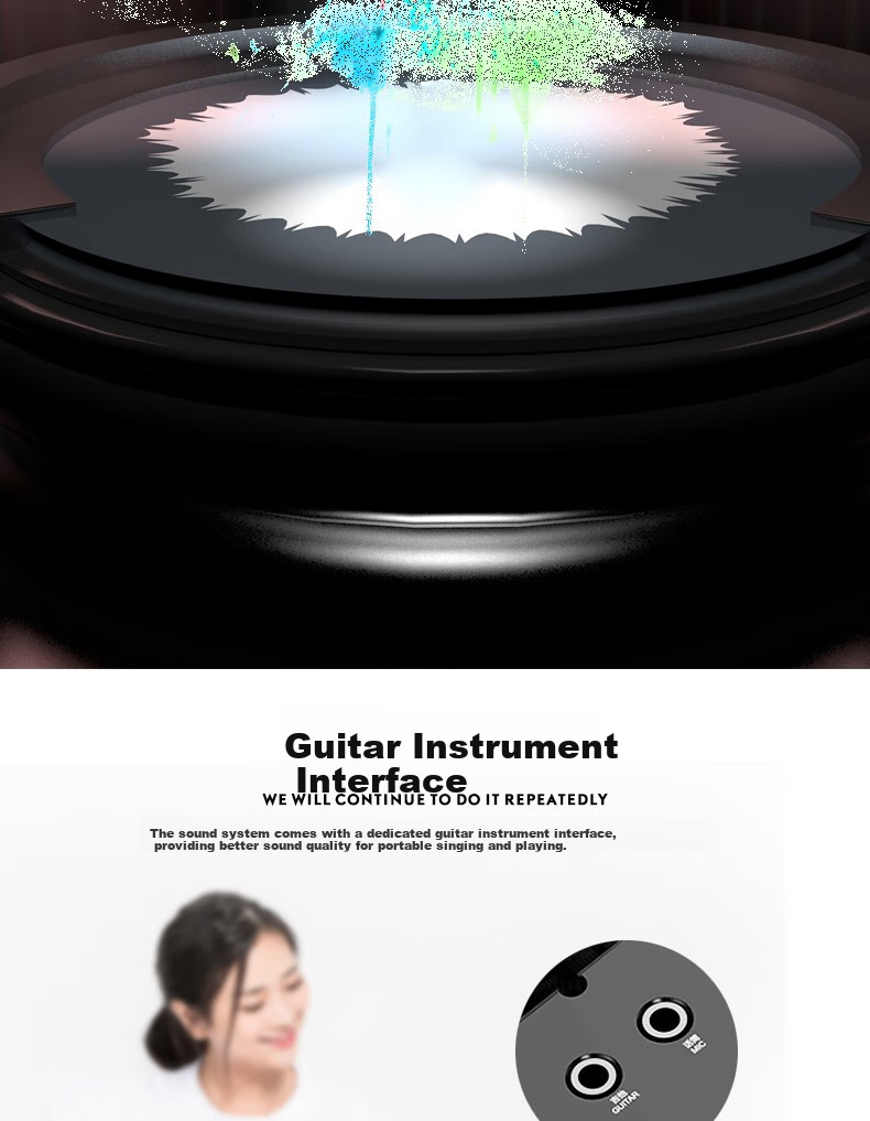 Beide Outdoor Square Dance Live Streaming Speaker Sound Card All-In Portable Handheld Wireless Bluetooth Mobile Outdoor Mini Internet Celebrity Home Karaoke Speaker BD-H0887S 7