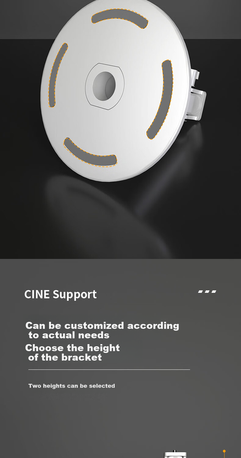 CINE Projector Stand Home Bedside No Drilling Required Desktop Tripod Bracket Compatible with XGIMI, JmGO, Dangbei, Xiaomi, Huaqiu, Xiaoming Projectors Storage Rack PB13-20 Silver 8