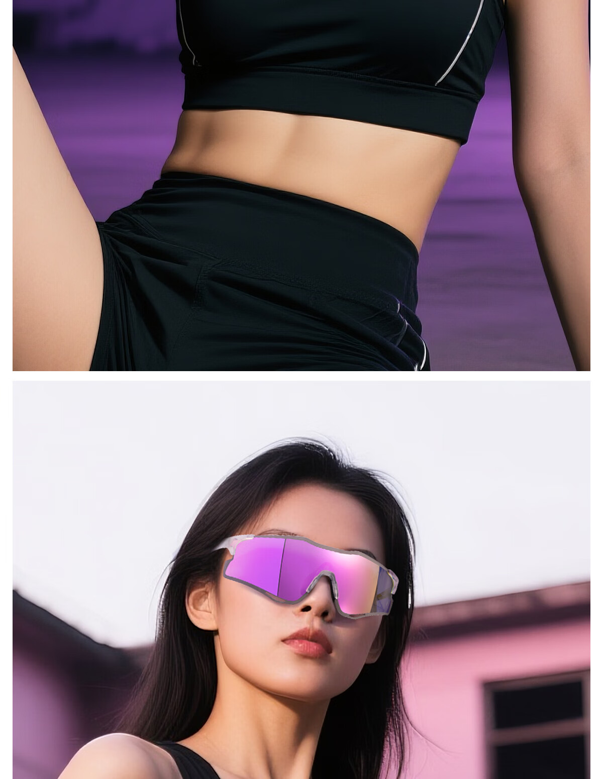 KAPVOE Leopard Color-Changing Running Glasses, Marathon-Specific Outdoor Sports, Anti-Glare, Windproof Sunglasses, Unisex 11