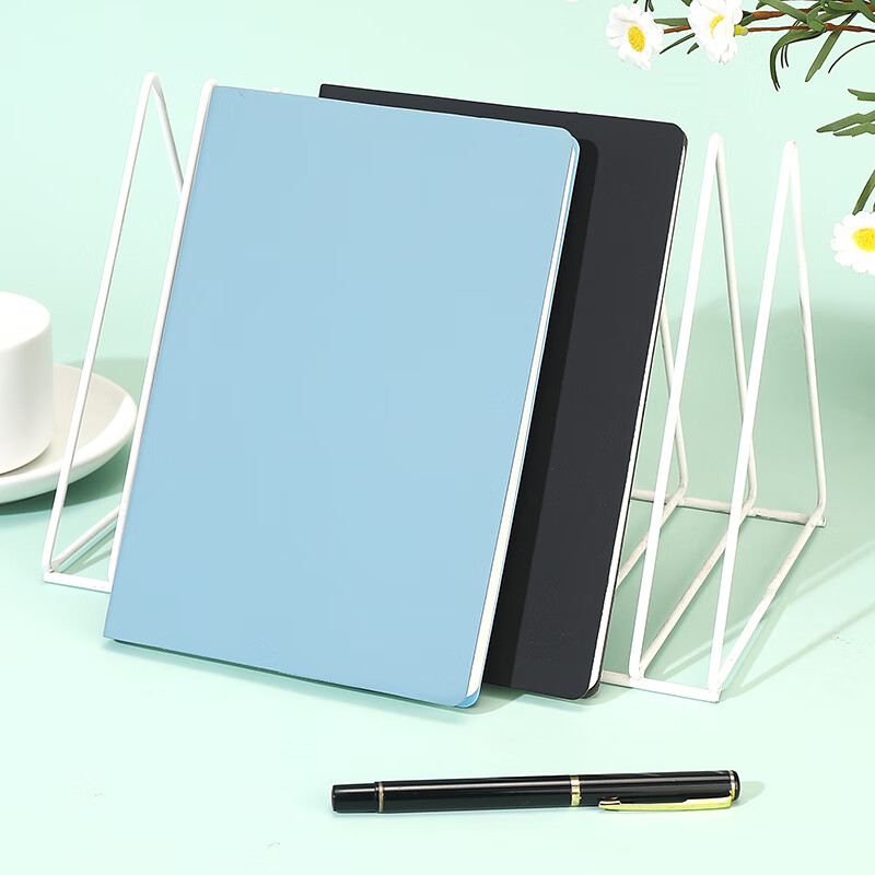 Блокнот Zhongjian Stationery, текстура из искусственной кожи, мягкая обложка, формат A5, 96 листов, минималистичный дневник, канцелярские принадлежности для офиса, черный, с возможностью настройки логотипа
