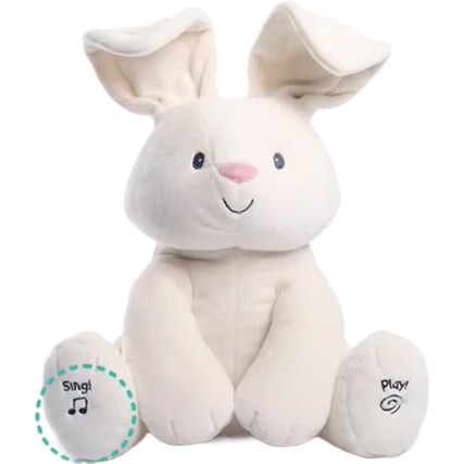 Плюшевая игрушка Gund Rabbit Hide-And, музыкальная, детская, для малышей, подарок на Новый год