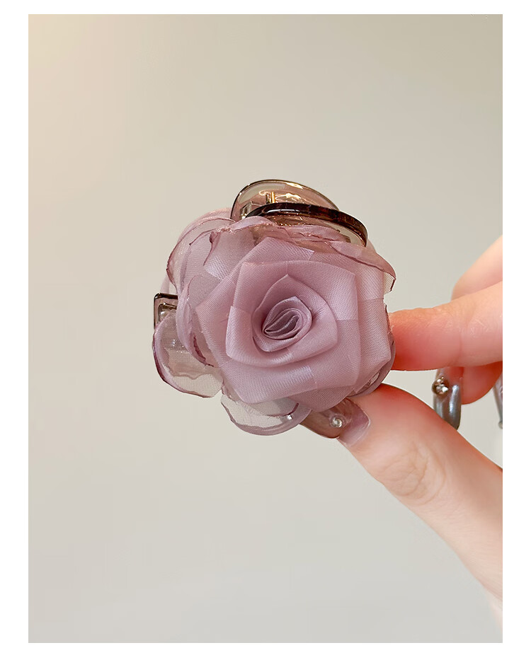 CHIMERA Double-Sided Flower Half-Up Medium Hair Claw Clip for Women Lightweight Shark Jaw Hair Clip Birthday Gift 5