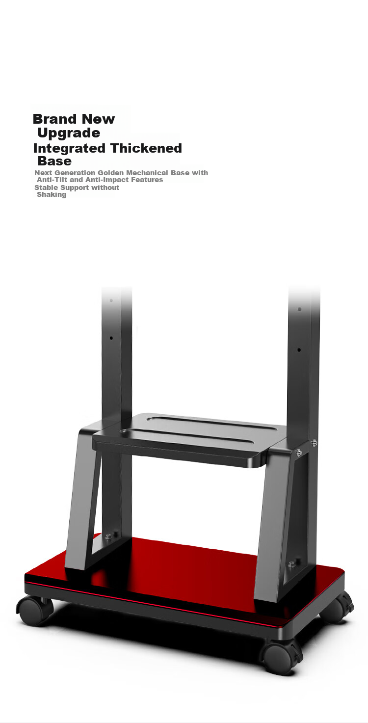ProPre Mobile TV Floor Stand, 40-100 Inch Video Conference Mobile Cart, LCD Display Compatible with Multimedia All-In Machine, Display Stand 3