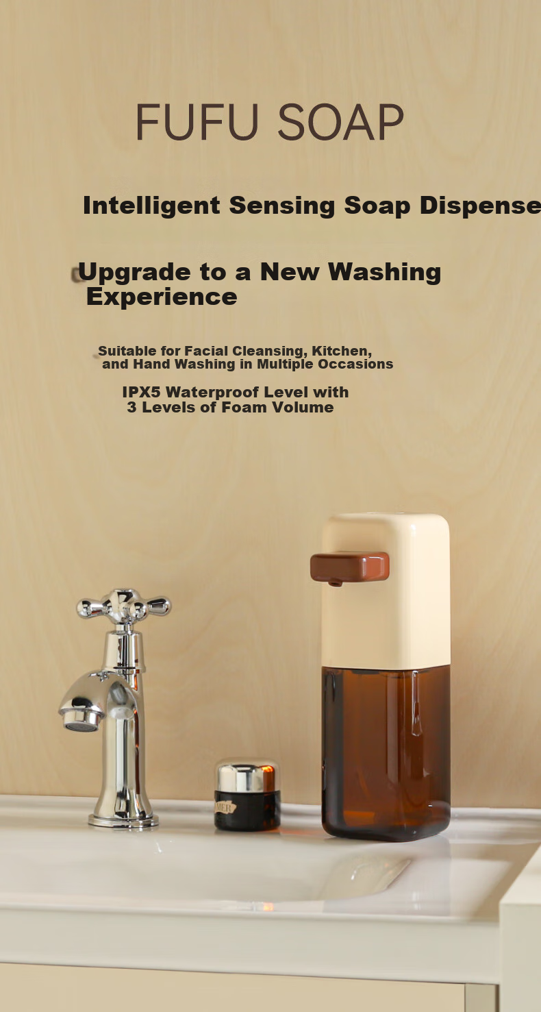 MUID Automatic Hand-Washing Machine with Smart Sensor Foam Dispenser, Child-Friendly No-Contact Bubble Maker, Multifunctional Soap Dispenser 1