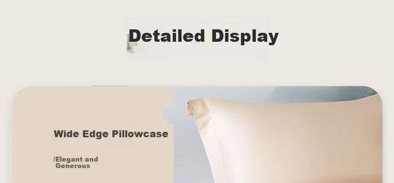Bailisi Pillowcase, 60S Pure Cotton 100% Long-Staple Cotton Pillowcase, Class A Bedding, Satin Breathable Home Double Pillowcase 19