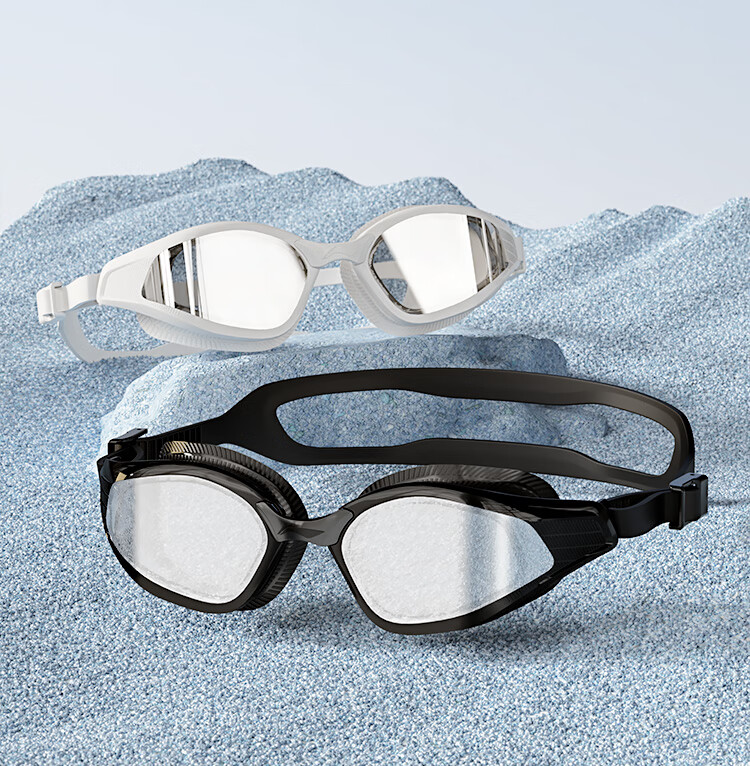 Li-Ning Swimming Goggles, Non-Prescription Coated Anti-Fog Waterproof Goggles for Men And Women, Adult Large Frame High-Definition Swimming Glasses 2