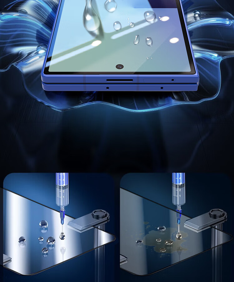 ESCASE Tempered Glass Screen Protector for Samsung Z Fold7 Full Coverage HD Transparent Anti-Drop Scratch-Resistant Outer Screen Film 5