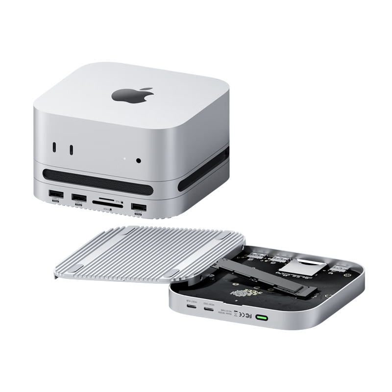 Hagibis Macmini M4 Docking Station Hard Drive Enclosure USB4 Expansion 40Gbps Mini Host Thunderbolt 4/5 Interface Desktop Base Stand Accessory