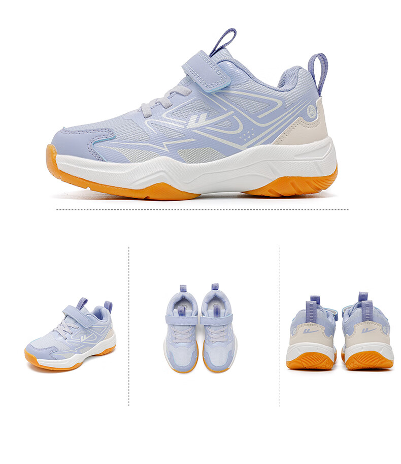 Warrior Children's Mesh Sports Shoes, Boys' Running Shoes, Girls' Badminton Shoes WZB790T Zimi Purple 36 10