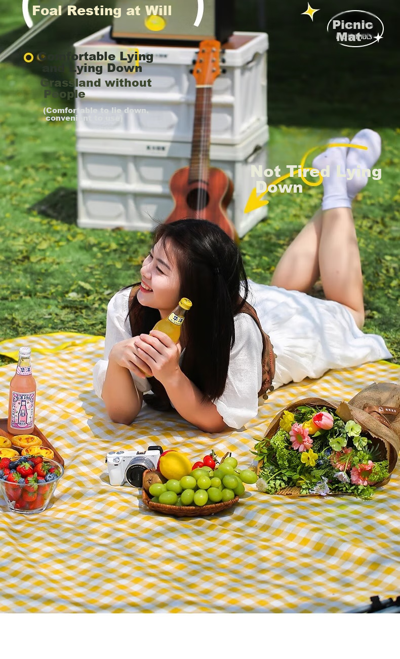 BeiJiLang Picnic Mat, Outdoor Camping Mat, Thickened Portable Moisture-Proof Mat, Wear-Resistant Tent Mat, Beach Mat, Floor Mat for Sleeping 7