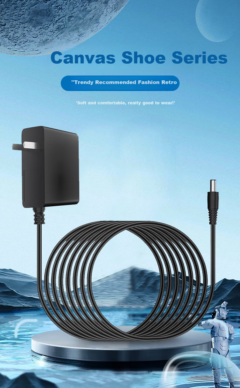 JPLAYER 5V2A Power Adapter for Computer Monitor Power Supply, Suitable for Portable Speakers, Routers, Surveillance Cameras, Set-Top Boxes, LED Desk Lamps, DC Charger 5.5*2.5 1