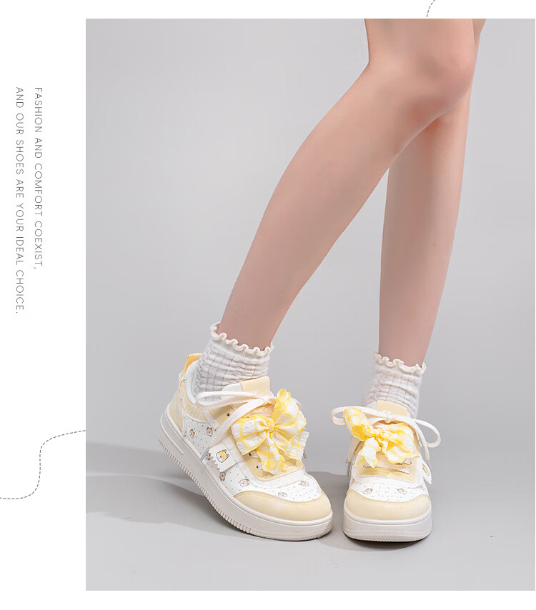 Warrior Women's Shoes, Creative Thick-Soled Footwear for Spring And Autumn, Retro Printed Original Versatile Casual Sneakers, Beige, Size 38 15