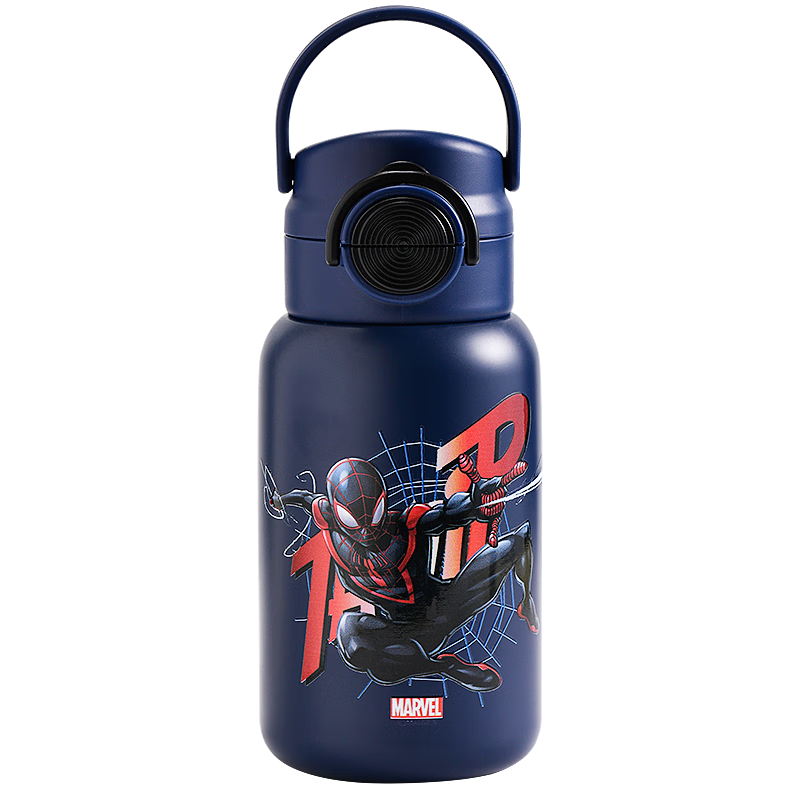 Disney 316 Stainless Steel Insulated Water Bottle 560ML Double-Use Kids Cup 6656 Spiderman