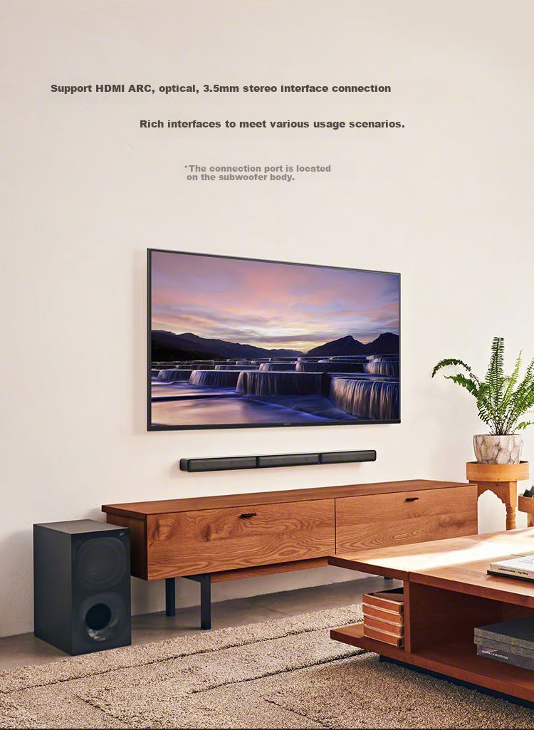 SONY HT-S40R 5.1 Physical Surround Sound Channel Dolby Audio Wireless Rear Surround Soundbar Home Theater TV Speaker Bluetooth 6
