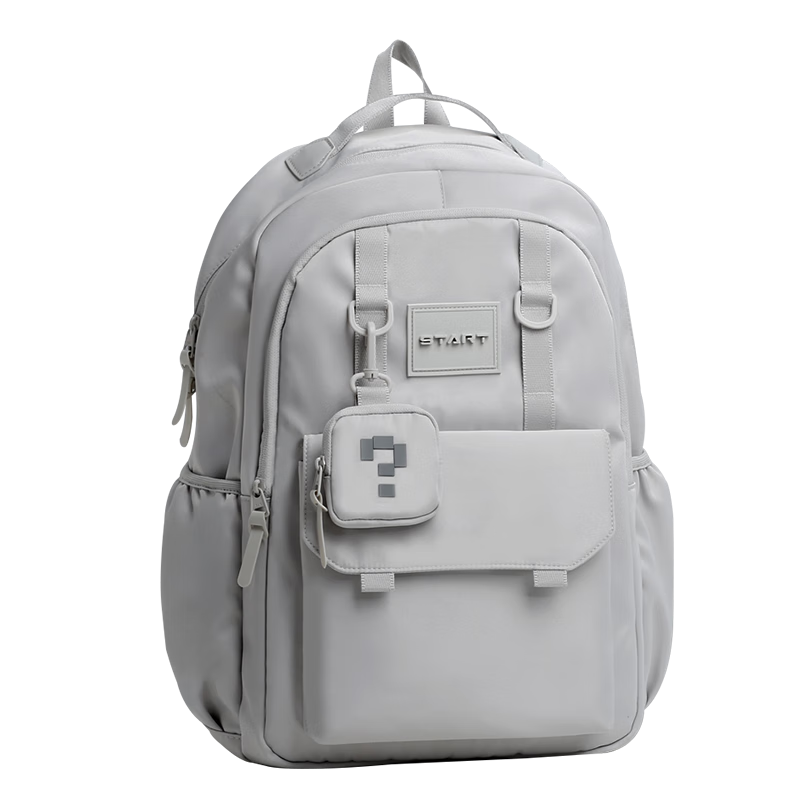 COW Backpack for Men, Middle School High School College Students, Large Capacity Lightweight Commuter Bag Casual Pack Moonlight Gray
