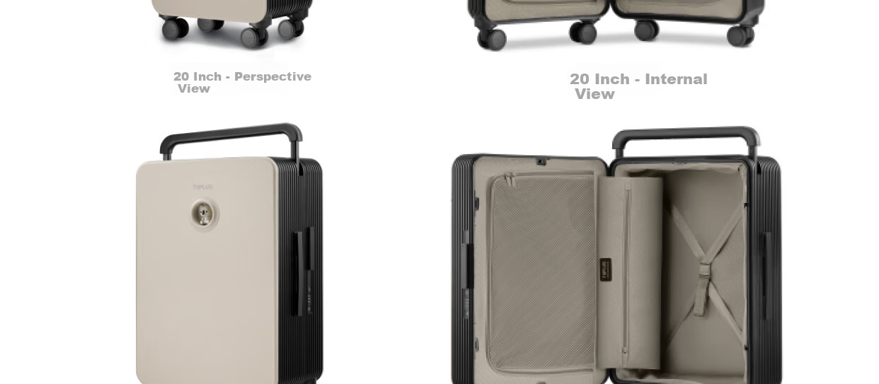 Tujia TUPLUS Limited Edition Wide Trolley Suitcase Travel Luggage, 20 Inch, Panda + Polar Bear 29