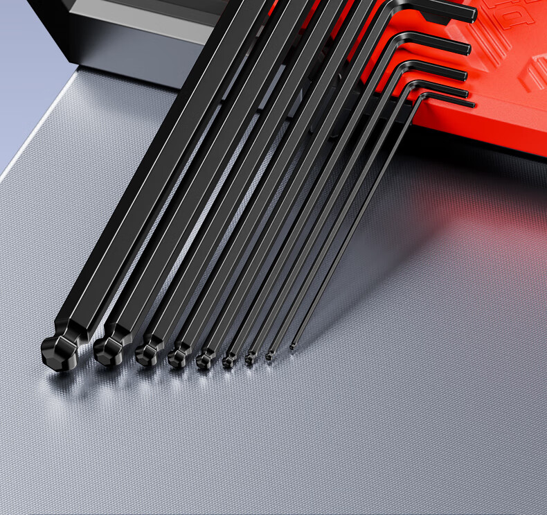 Delixi Hex Key Wrench Set Full Hexagon Screwdriver Starship Extended 9-Piece Set 1