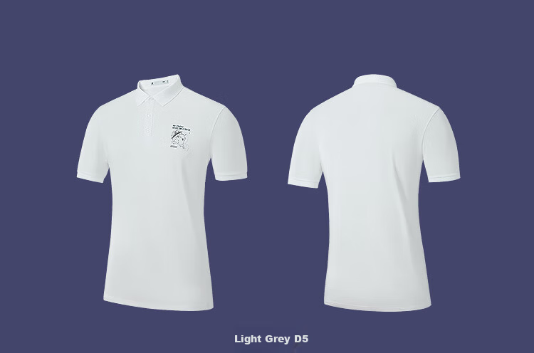 HLA Short-Sleeve Polo Shirt for Men, Three-Body Collaboration Series, Cool-Feeling Short Sleeves for Men in Summer 12