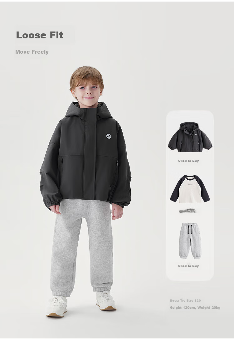 MARC&JANIE Girls' Urban Outdoor Functional Windproof Jacket, Children's Soft Shell Coat, Spring And Autumn Wear, 241236 2