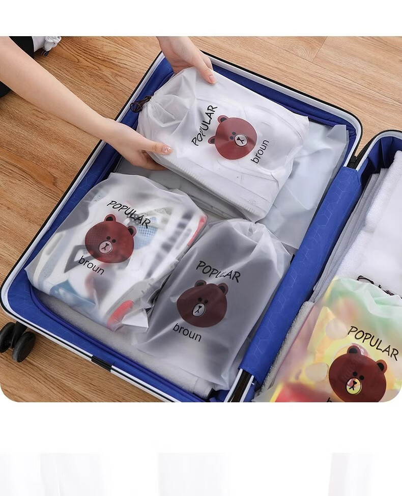 Keerluoke Shoe Storage Bag, Dustproof And Moisture-Proof, Drawstring Closure, Shoe Organizer, Travel Clothes Self-Sealing Bag, Waterproof 1