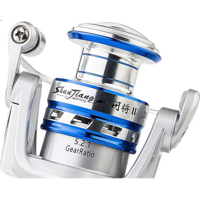 Рыболовная катушка GW 5000 Deep Line Cup Flashing Second Generation, спиннинговая, для ловли на блесну и рок-фишинга, с поплавком, снасти для рыбалки