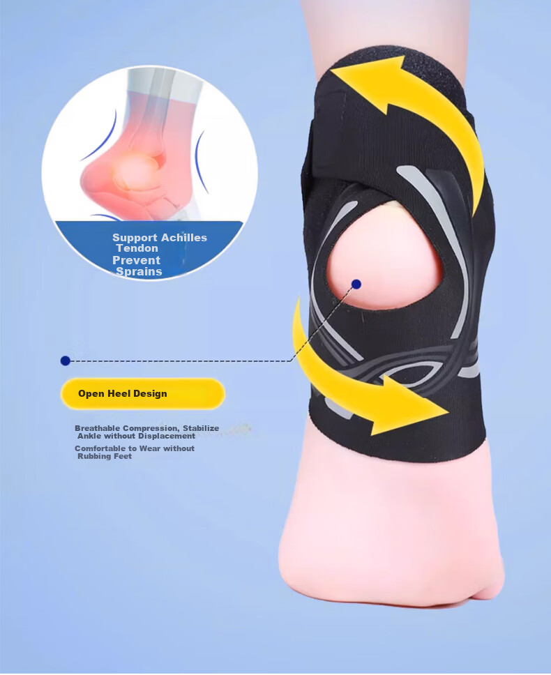 Chidong Children's Professional Ankle Brace, Sports Ankle Sprain Recovery Fixation Device, Anti-Sprain Foot Joint Protector, Lightweight And Thi 9