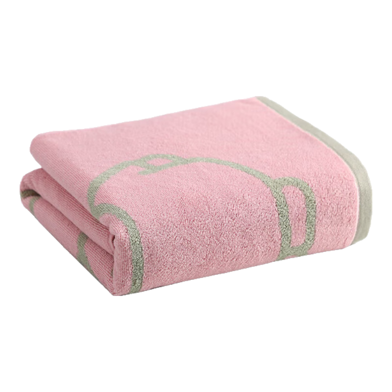 KING SHORE Home Textiles Class A Pure Cotton Miffy Thickened Sports Absorbent Large Bath Towel, 140*75cm, 475g, Red