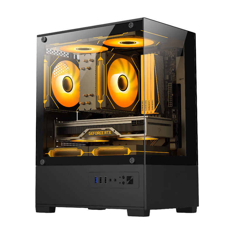 HEXIEHAO 12th Gen Core I9-12900HX, RTX5060, 16GB RAM, 1TB SSD, Desktop Computer Tower, Gaming High-End E-Sports Dedicated Graphics Card, Live Streaming, Design Rendering, Complete System
