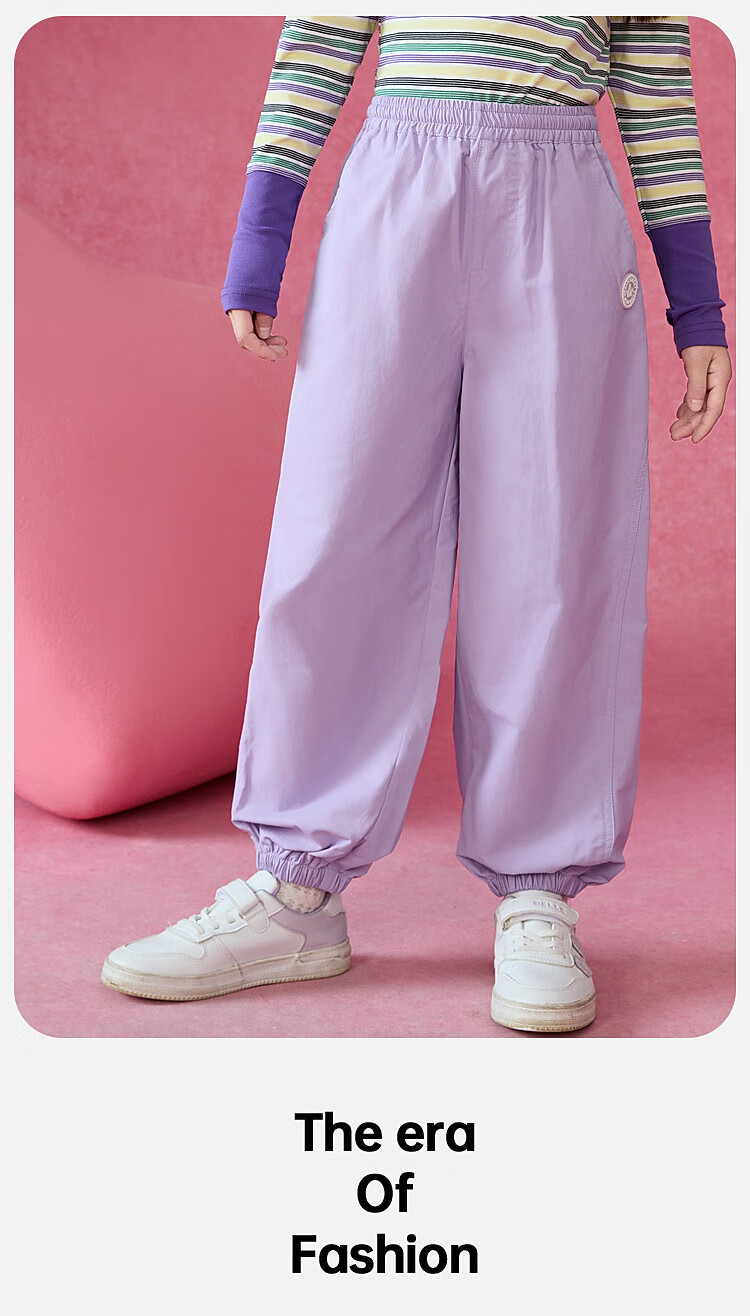 ASK JUNIOR Children's Clothing Girls' Youth Autumn Sports Pants Jogger Running Casual Trousers Black 110 24