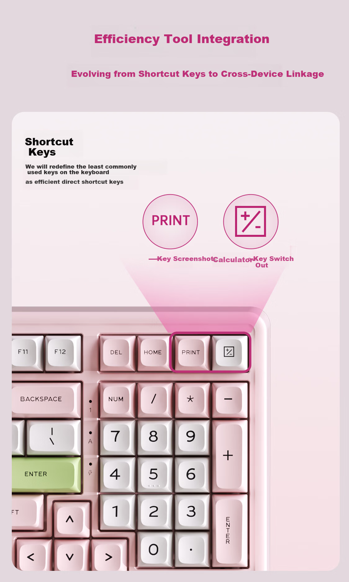 AUSDOM H98 Mechanical Keyboard, Quiet Customizable Wireless Keyboard, Gasket Structure, Full-Key Hot-Swappable, Bluetooth Tri-Mode, Gaming And Office Computer IPad Keyboard, 98 Keys - Yingcaoyu 4
