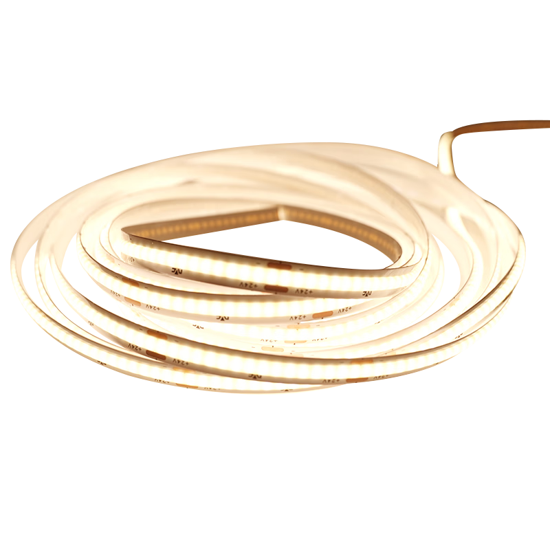 NVC COB LED Strip 24V Low Voltage Flicker-Free 5m Warm Yellow - 320 LEDs/m - CRI 95 - Requires Low Voltage Power Supply
