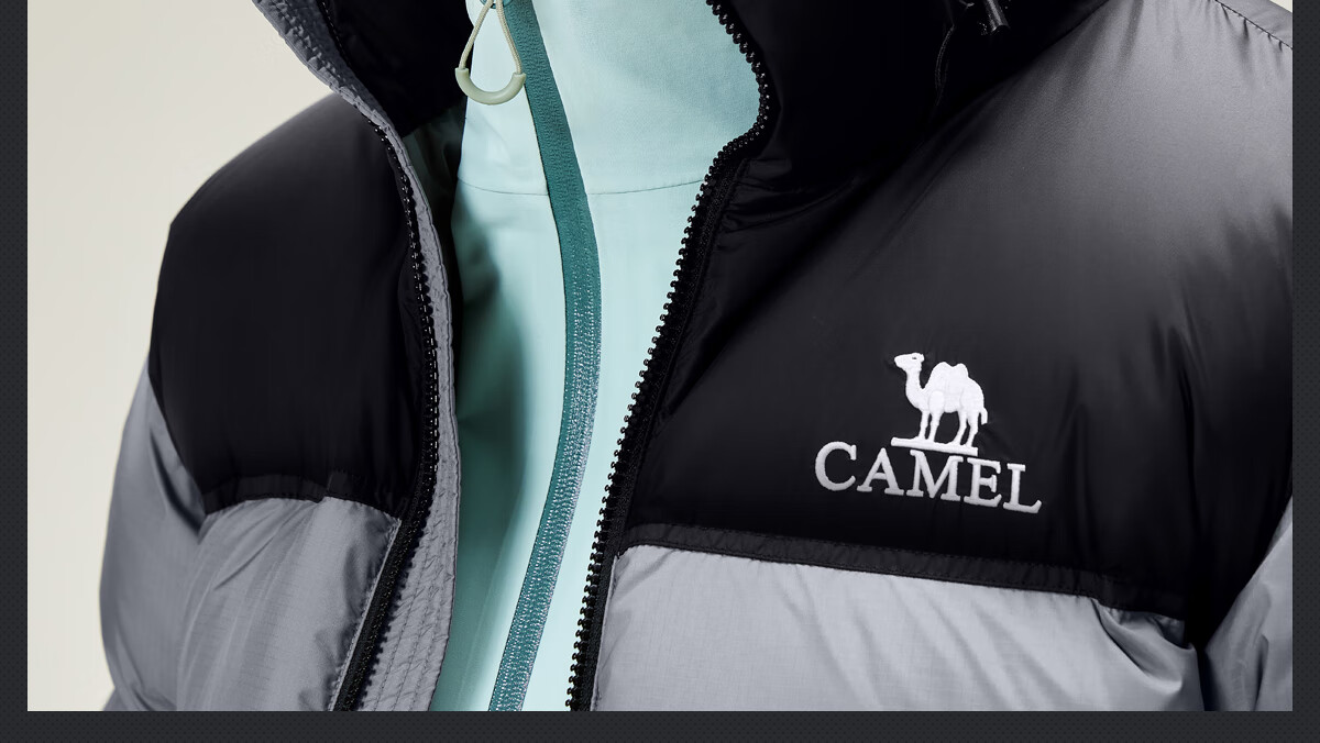 CAMEL Huoyanshan 2.0 down Jacket for Men, Winter New Style, Thickened Warm Puffer Coat, Short Outerwear M13CR07066E 6