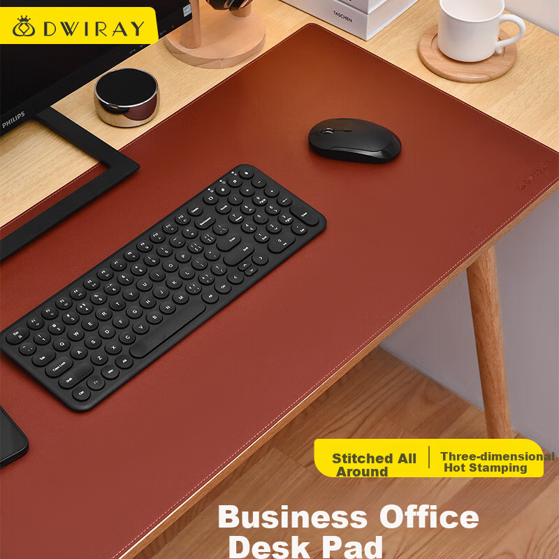 DiyiGongfang Extra Large Mouse Pad, Desk Mat, Laptop Pad, Office Mat, Gaming Mouse Pad, Desktop Mat, Writing Pad, Desk Mat, Leather Business Stitches, 600x300mm