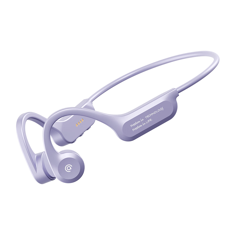 Aigo True Bone Conduction Sports Bluetooth Swimming Kids Earphones IP68 Waterproof 32GB MP3 Open-Ear Wireless Marathon Cycling Running G03PRO Purple