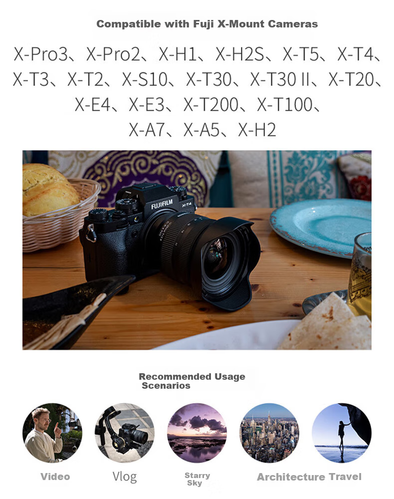 Tamron 11-20mm F/2.8 Di III-A RXD Large Aperture Ultra-Wide Angle Mirrorless Lens for Landscape And Travel (Fujifilm X-Mount) Filter Kit 4